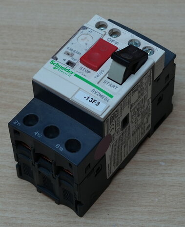 Schneider Electric GV2ME04 motorbeveiligingsschakelaar 3P, 0,40-0,63A