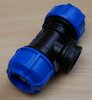 Magnum 3G klem overgangs t-stuk 90&deg; PP binnendraad  32 x 1'' BSP x 32 mm