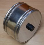 Burgerhout DP 25 Aftap dubbelwandig RVS 150mm, 316609150