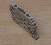 Weidm&uuml;ller 9540000000 eindsteun rijgklem, kunststof, beige, le 55mm, DIN-rail (20 stuks)