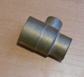 messing soldeerfitting T-stuk verlopend 22x15x28 mm