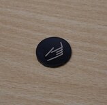 Eaton 218175 Indicatieplaatje vlak zwart symbool handbediening