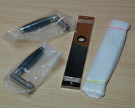 Intersteel 0018.023811 Deurkruk Ton basic met schild groef 235x43x5mm blind nikkel