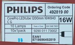 Philips 49281900 CorePro LEDtube 16W 840 1200mm