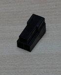 Faston-connector-3P-mannelijk-zwart