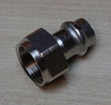 Viega 811297 Temponox schroefkoppeling 15mm RVS