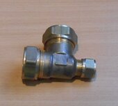 VSH Super 22x22x12 mm compression fitting T-piece brass 0867152