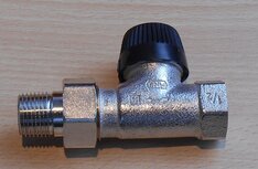 Honeywell V200UDBB15 radiatorafsluiter recht 1/2&acute;&acute; V200 THERMOSTAATKRAAN