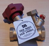 TA 52 151-620 strangregelafsluiter STAD PN20 3/4&quot; 2 x binnendraad