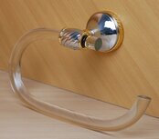 Salgar 8085-3 handdoekenrek ophang ring Merida chroom/goud