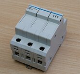 Hager L503 Zekeringhouder 3-polig 10.3x38mm 500V 10079
