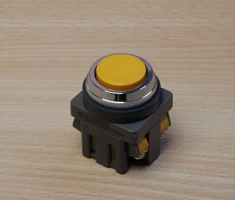 Idec ABN111-Y Gele drukknopschakelaar knop