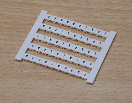 Weidmuller 0522761042 deck 5GW letter V (500 pieces)