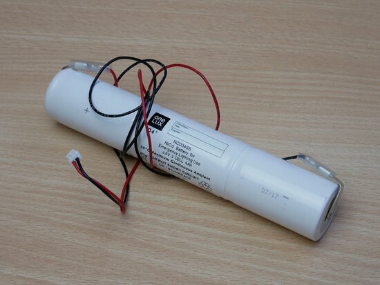 One-LUX NCD34SS NiCd-batterij voor noodverlichting 3,4 V 4Ah
