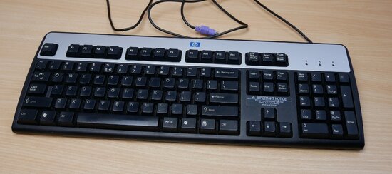 HP SDL4000 keyboard PS2 black silver 352750-B31