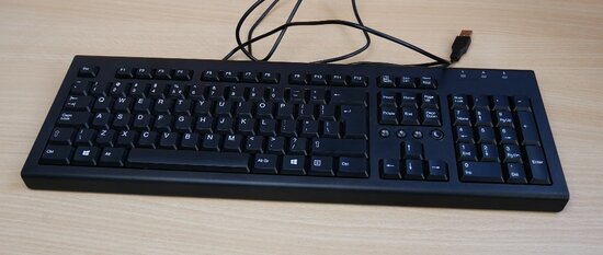 HP PR1101U keyboard USB black 697737-L31