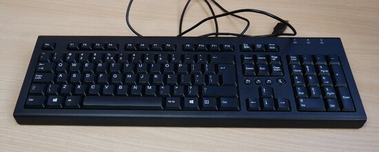 HP PR1101U toetsenbord USB zwart 697737-L31