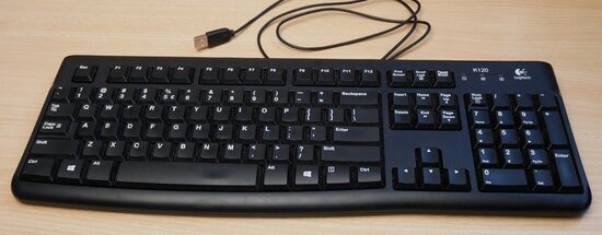 Logitech Y-U0009 K120 USB toetsenbord zwart