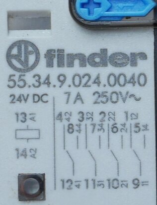 Finder 55.34.9.024.0040 relais 4W 7A 24VDC