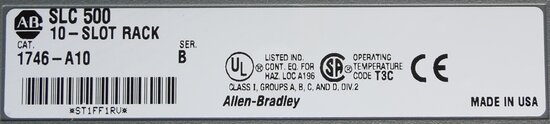 Allen Bradley 1746-A10 10-Slot Chassis SLC 500
