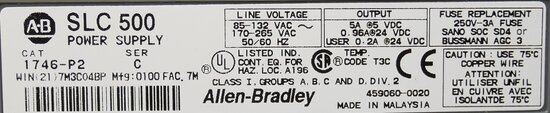 Allen-Bradley 1746-P2 power supply SLC 500