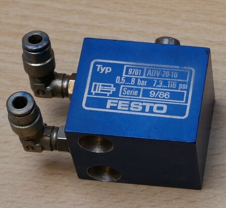 Festo 9701 ADV-20-10 pneumatic cylinder series 9/86