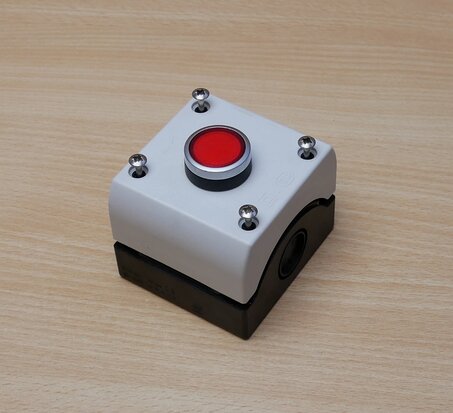 Baco button red, incl. Klöckner Moeller 3R, 4X, 12, 13 housing