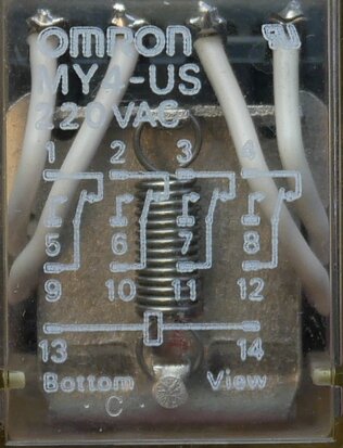 Omron MY4-US relay 14 pin 3A 220VAC