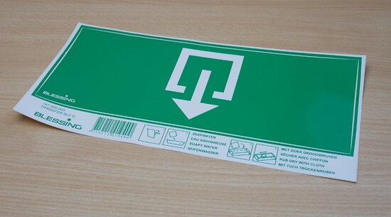 Eaton Blessing 147.000.004 Vistral emergency lighting icon sticker output