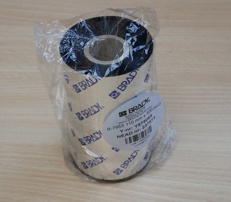 Brady 237577 thermal transfer printer ribbon Black series 7953 110mmx300m / o