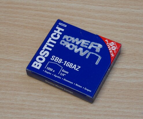 Bostitch SB8-168AZ Staple b8 steel 6mm 1/4'' (1050 pieces)