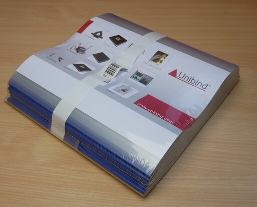 Unibind 5201A405BU Binding folder SteelMat A4 5mm blue 25-40p (100 pieces)