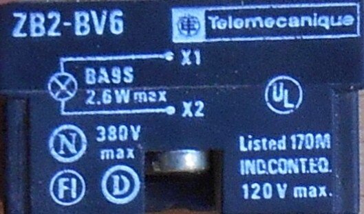Telemecanique light module ZB2-BV6 red