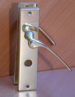 Urfic brass door handle toilet