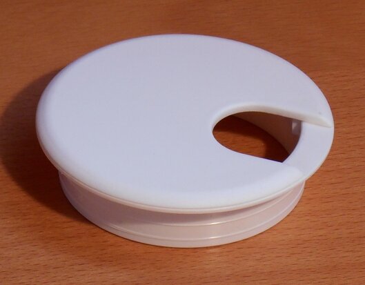 Cable bushing 60 mm plastic white