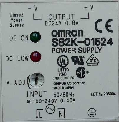 Omron S82K-01524 power supply (gebruikt)