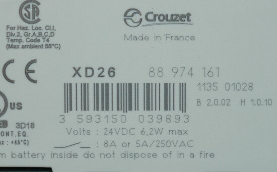 Crouzet Millenium 3 Smart XD26 R PLC-aansturingsmodule 88974161 24 V/DC