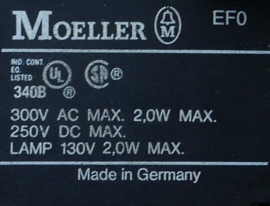 Moeller EF0 signal lamp red