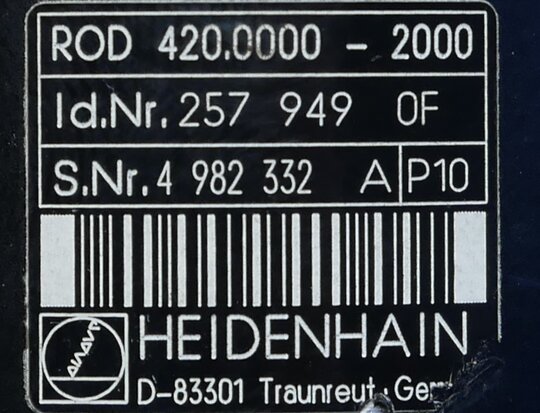 Heidenhain ROD 420.0000-2000 Industrial Standard Incremental Rotary Encoder