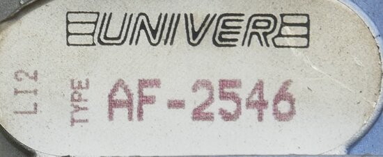 Univer AF-2546 magneetventiel