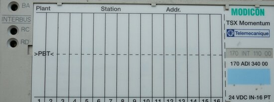 Schneider 170ADI34000 input module incl. Telemecanique 170INT11000 Adapter
