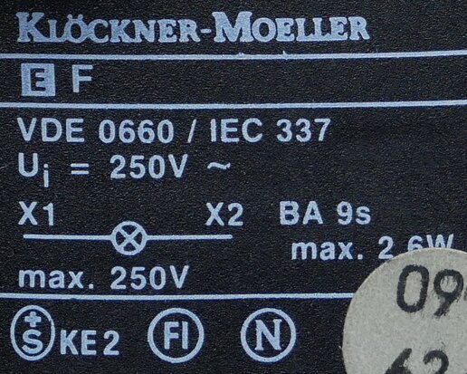 Klöckner moeller EF signaallamp wit