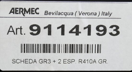 AERMEC 9114193 Controller GR3 32756.20