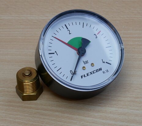 Flamco 27230 pressure gauge 80 mm axial 1/2"