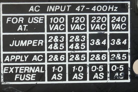 Farnell 16RB12034 Linear Power Supply AC