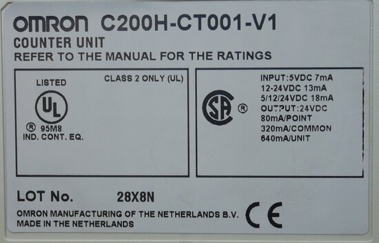 Omron C200H-CT001-V1 counter unit