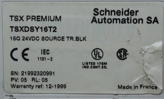 Schneider Electric TSXDSY16T2 plc digitale in- en uitgangsmodule