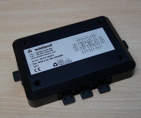 Wieland 99.237.0028.0 Blackbox 2,5mm2 GST18I5 in/uit met Schetsplaat