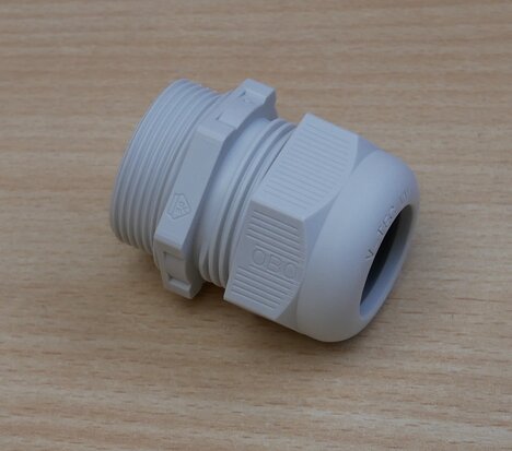OBO 2022870 Cable gland with strain relief IP68 M32, PA, light gray