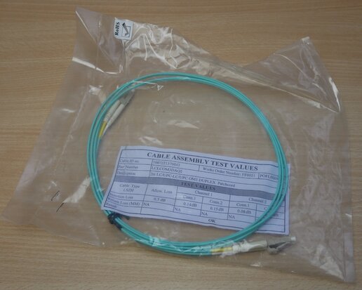 AFL LCLCOM3DAQ2 duplex patchkabel LC-LC MM OM3